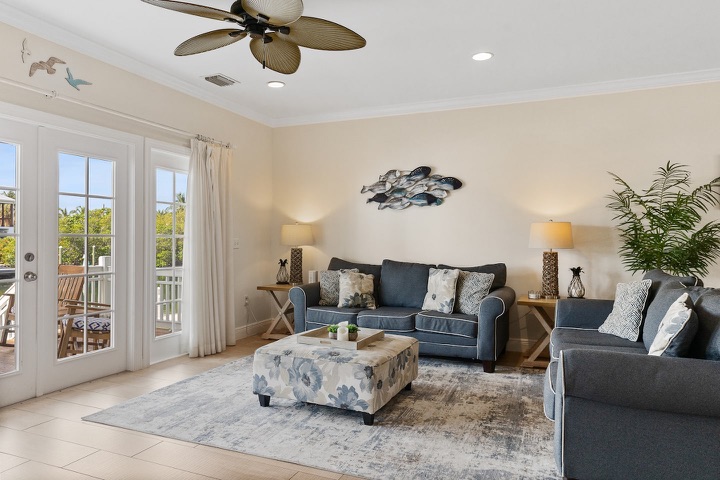 Living room with sleeper sofa